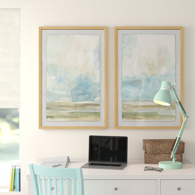 36x24 " Pale Sunset Diptych " by Marmont Hill 2 - Pieces