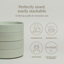 over&back Stackable Semi Hand-Finished Stoneware Dinner Bowls, Set of 4-99279681