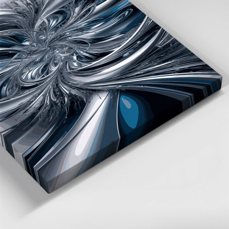 Art numérique sur toile, abstraction numérique 31, H 11 po x l 14 po
