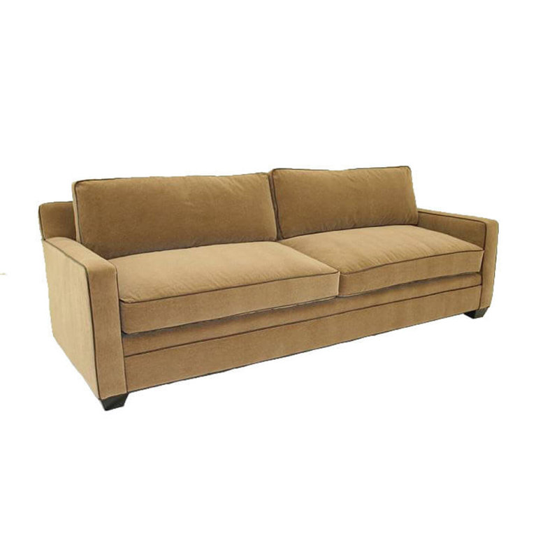 Leather Sofa, Hair Hide Black, French Dark Chocolate
