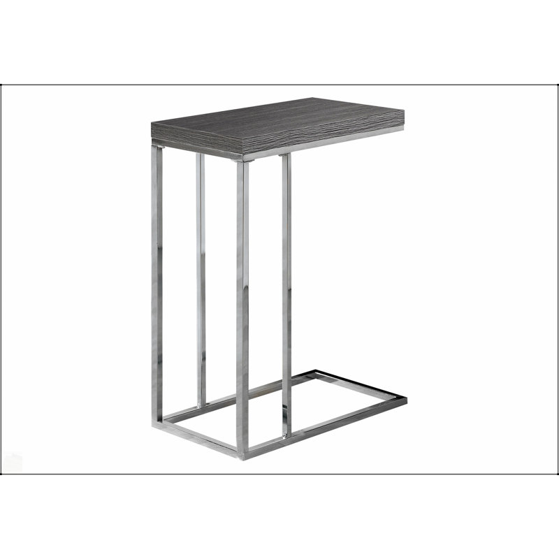 Table d'appoint moderne en forme de C, parfaite pour les collations et la décoration, idéale pour les salons et les chambres