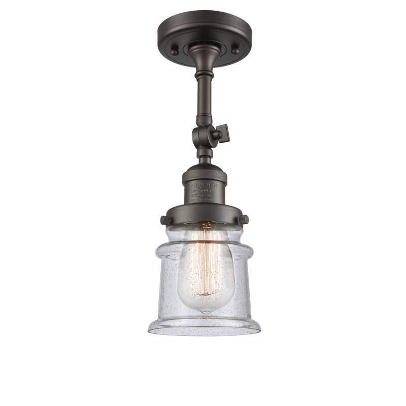 Applique murale articulée à 1 lumière Bartolmeu, Ampoule incandescente rétro de 60 watts, Grainé, Bronze huilé