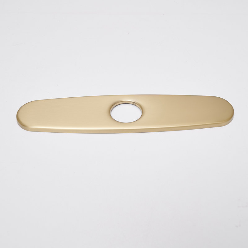 Hole Cover Deck Plate, Brushed Gold