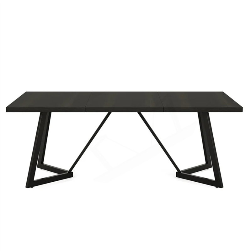 Rectangular Dining Table with Heavy-Duty Metal Frame