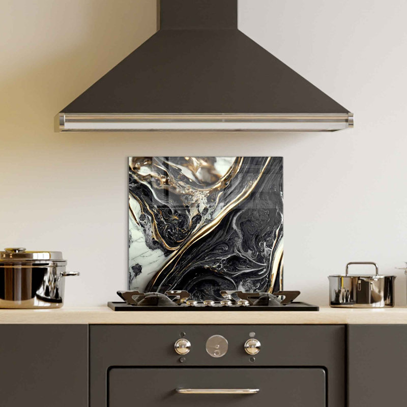 Elegant Decorative Tempered Glass Painting, 23.6 x 23.6 inches | 100% Tempered Glass, Thickness: 0.16 inches | Perfect for Home Decor, Living Room & Office | Modern Art Piece, Durable & Stylish