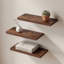 Tablettes flottantes murales flottantes pour chambre à coucher, salon (ensemble de 3)-129184007