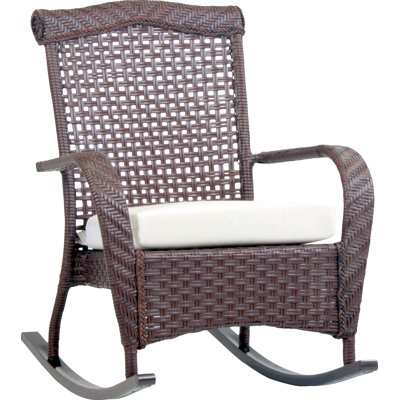 Chaise berçante avec coussins Rashawn