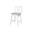 2 tabourets de bar pivotants, hauteur de comptoir, bois blanc avec revêtement en similicuir gris, tabourets à hauteur de goût classique (2), pieds solides, robustes
