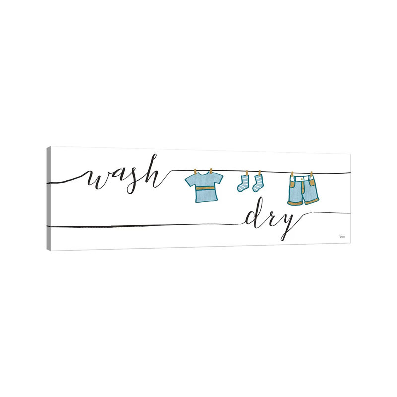 Wash And Dry II by Veronique Charron - Wrapped Canvas Panoramic Print, 30.48cm H x 91.44cm W x 1.905cm D