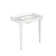 WS Bath Collections Antique 19.7'' Glossy White Ceramic Rectangular Bathroom Sink with Overflow