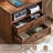 24" Wide Farmhouse Nightstand With Charging Station, End Table With 2 Drawers,Wood Dresser For Bedroom Cabinet, Bed Side Table Chest Of Drawers, Night Stand For Living Room, Closet-321580043