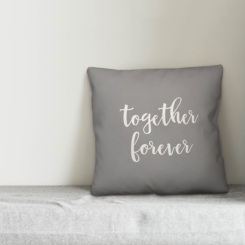  Coussin Together, Gris, Coussin et housse de coussin