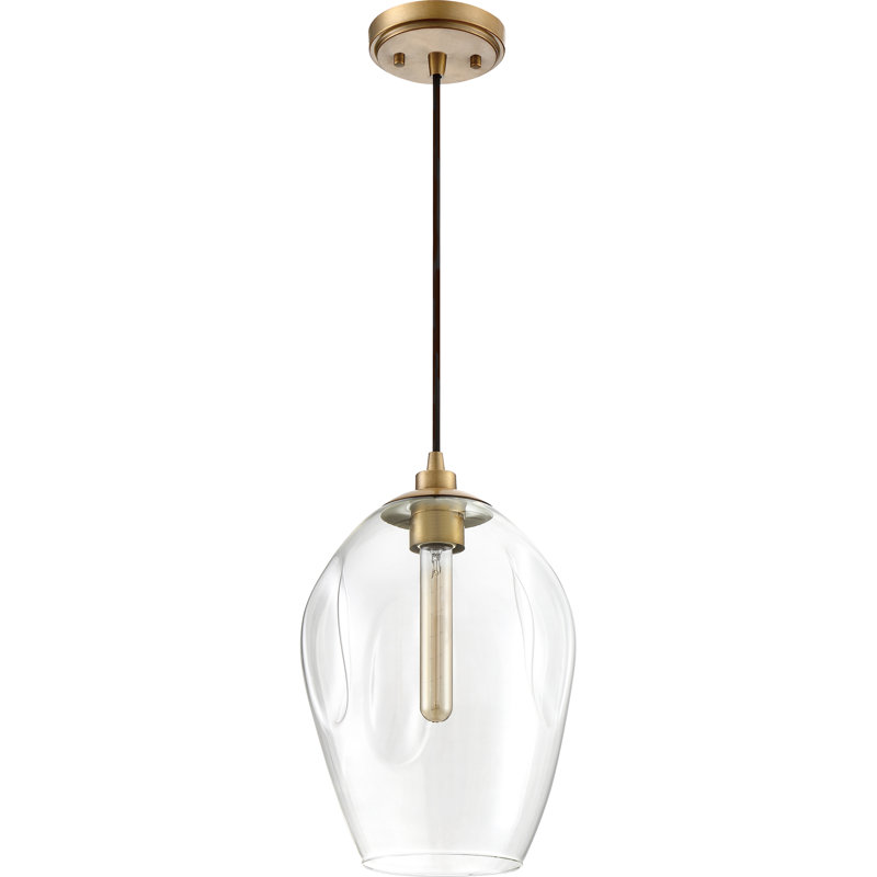 Alala 1 - Light Single Pendant, Weathered Brass