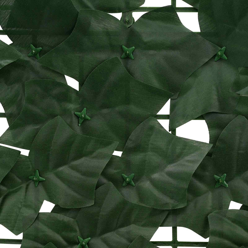 Vidaxl Balcony Screen With Leaves Garden Sunshade Dark Green/Green Multi Sizes, 200cm W x 75cm D