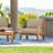 Kauffman Grande Teak Outdoor Club Chair-397877193-397877172