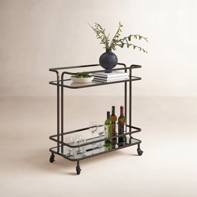 Tempered Glass Bar Cart