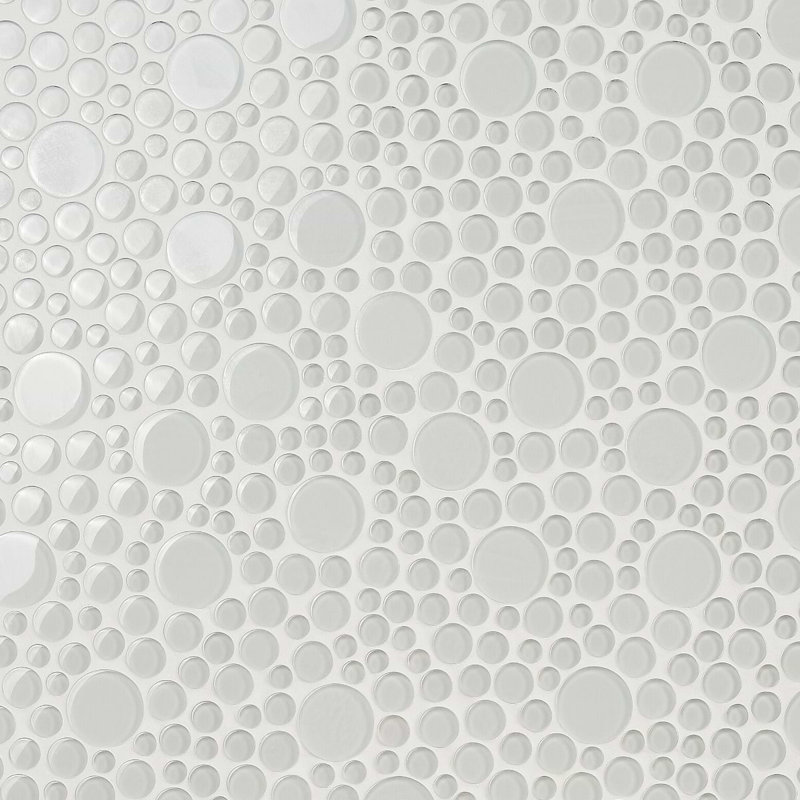 Loft Spa 12x12 Circles Polished Glass Mosaic Tile