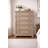 Alek 39" W Transitional Solid Wood 5-Drawer Chest with Dovetail Drawers-725015518