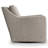 Plush Upholstered Swivel Armchair