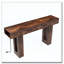 Console de 63 pouces de long avec canapé rectangulaire en bois derrière le canapé-2083671881