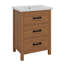 Ensemble de meuble-lavabo 48 po avec lavabo en céramique (séparé), armoire de rangement autoportante avec tiroirs