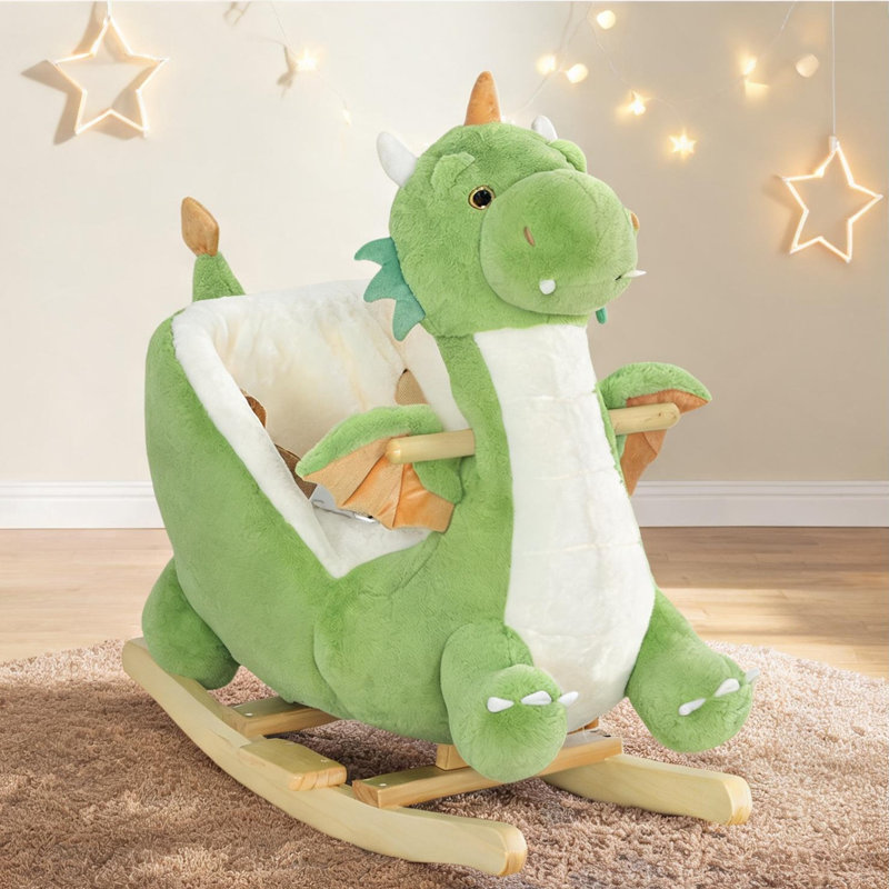Cheval à bascule Soft Green Dragon