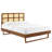 Modway Sidney Cane and Wood Platform Bed with Angular Legs-1333490675-1333490575