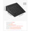 Rampe de bordure en caoutchouc 20,47 po x 20,47 po x 9,84 po, paquet de 2 rampes de bordure en caoutchouc noir, capacité de 7 000 lb avec canal de drainage pour garages