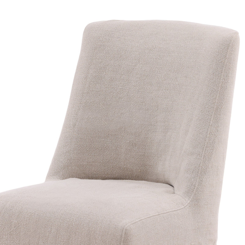 Craig Hardwood Upholstered Dining Chair, Natural Linen