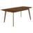 Natural Walnut And Black Rectangular Dining Set-923827695
