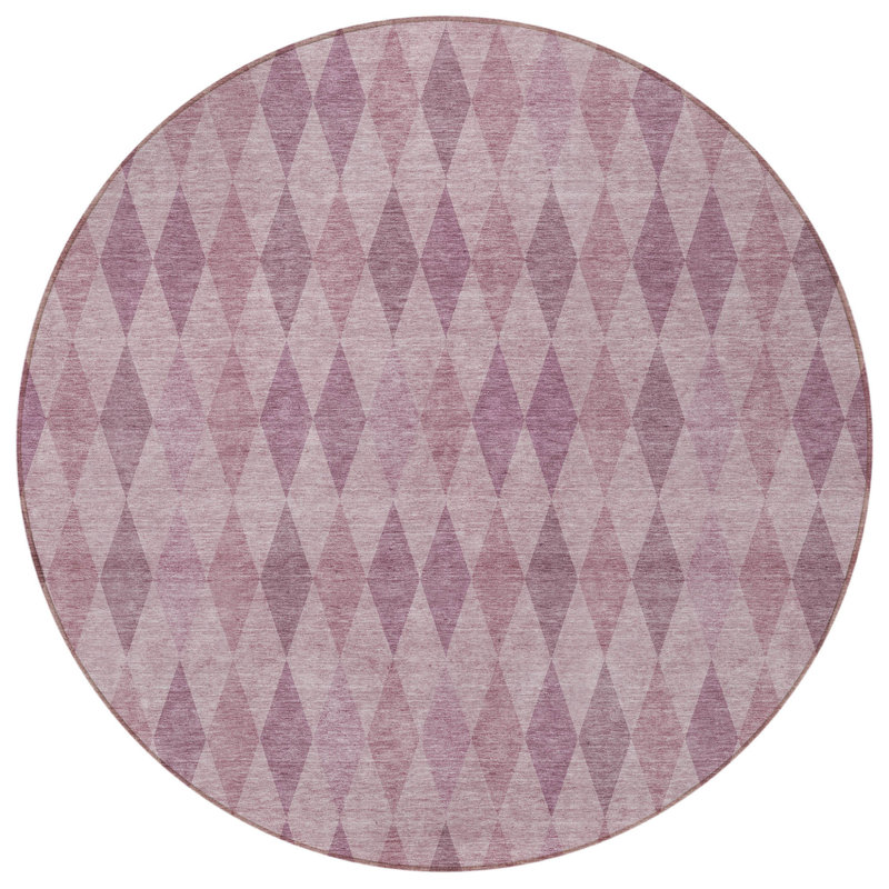 Tapis d'intérieur rond antidérapant 8 pi