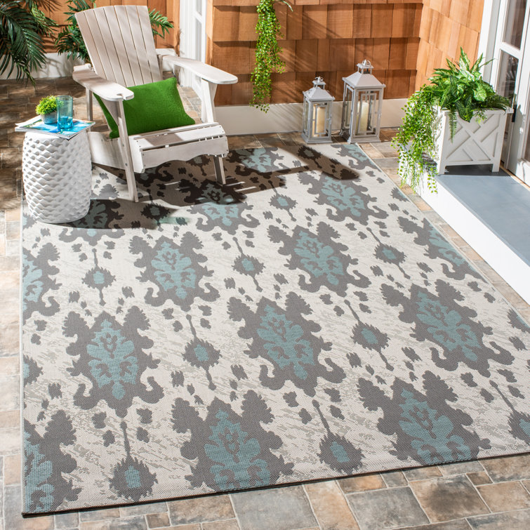 Amedee Performance Ikat Indoor/Outdoor Area Rug