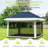 12x12 ft Pop Up Canopy Tent, One-Push Setup Gazebo with Mosquito Netting, 4 Sandbags, Height Adjustable, Waterproof UV Protection for Backyard Parties, BBQs, Camping, Outdoor Events-125561058