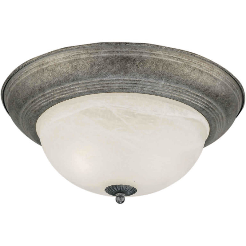 Vigue Glass Flush Mount, 14" H x 6" W / Bordeaux