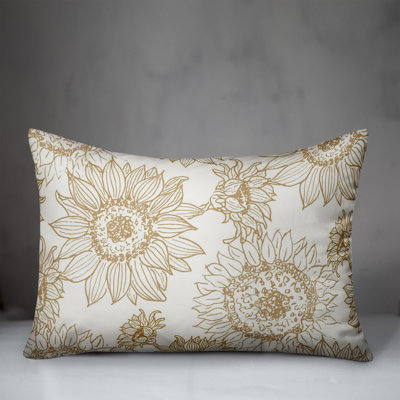 Floral Reversible Throw Pillow