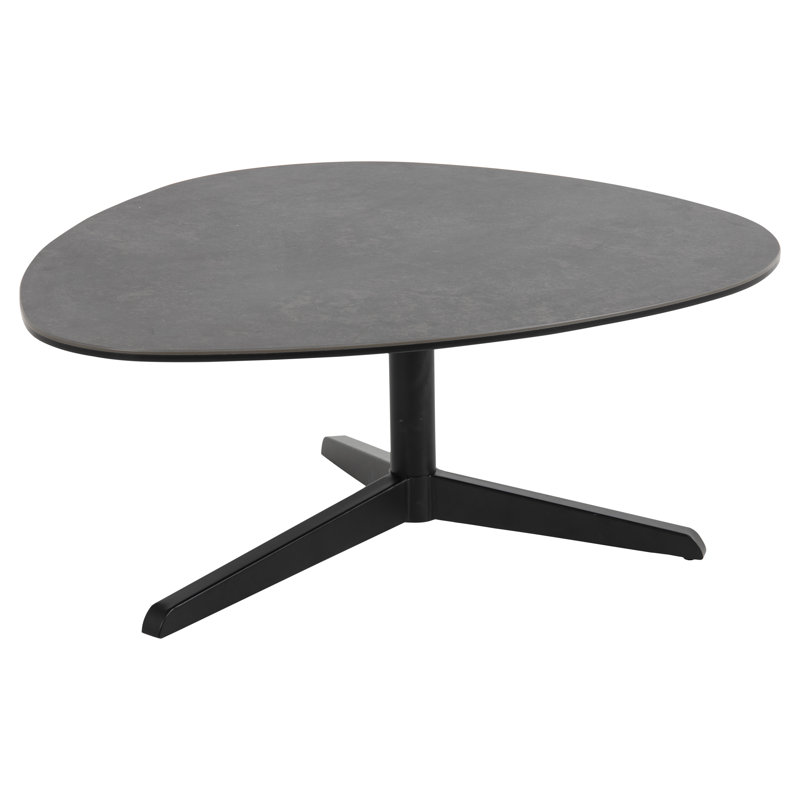 Barnsley Pedestal Coffee Table, 41cm H x 84cm W x 77cm D, Black