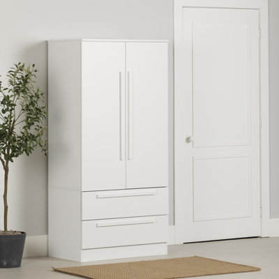 Armoire 2 portes avec tiroirs Haven