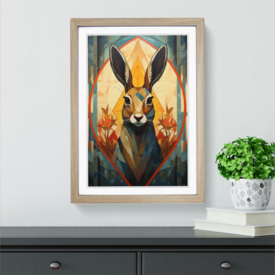 Hare Geometric No.2 - Framed Print