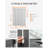 4-panel Adjustable Panel Track Blinds Blackout＆Light Filtering Vertical Blinds-1133004605