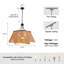 Lustre tambour 8 lumières à 2 niveaux