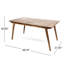 Table d'extérieur en bois 69 po - Finition pour une expérience délicieuse avec une détente supérieure