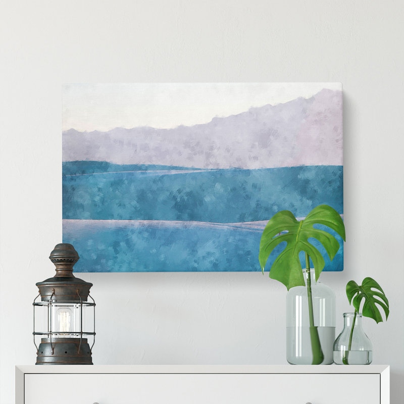 Lone Wolf Abstract - Wrapped Canvas, 60cm H x 91cm W x 3cm D