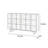 Wabi Sabi Style Square Handle Buffet Table