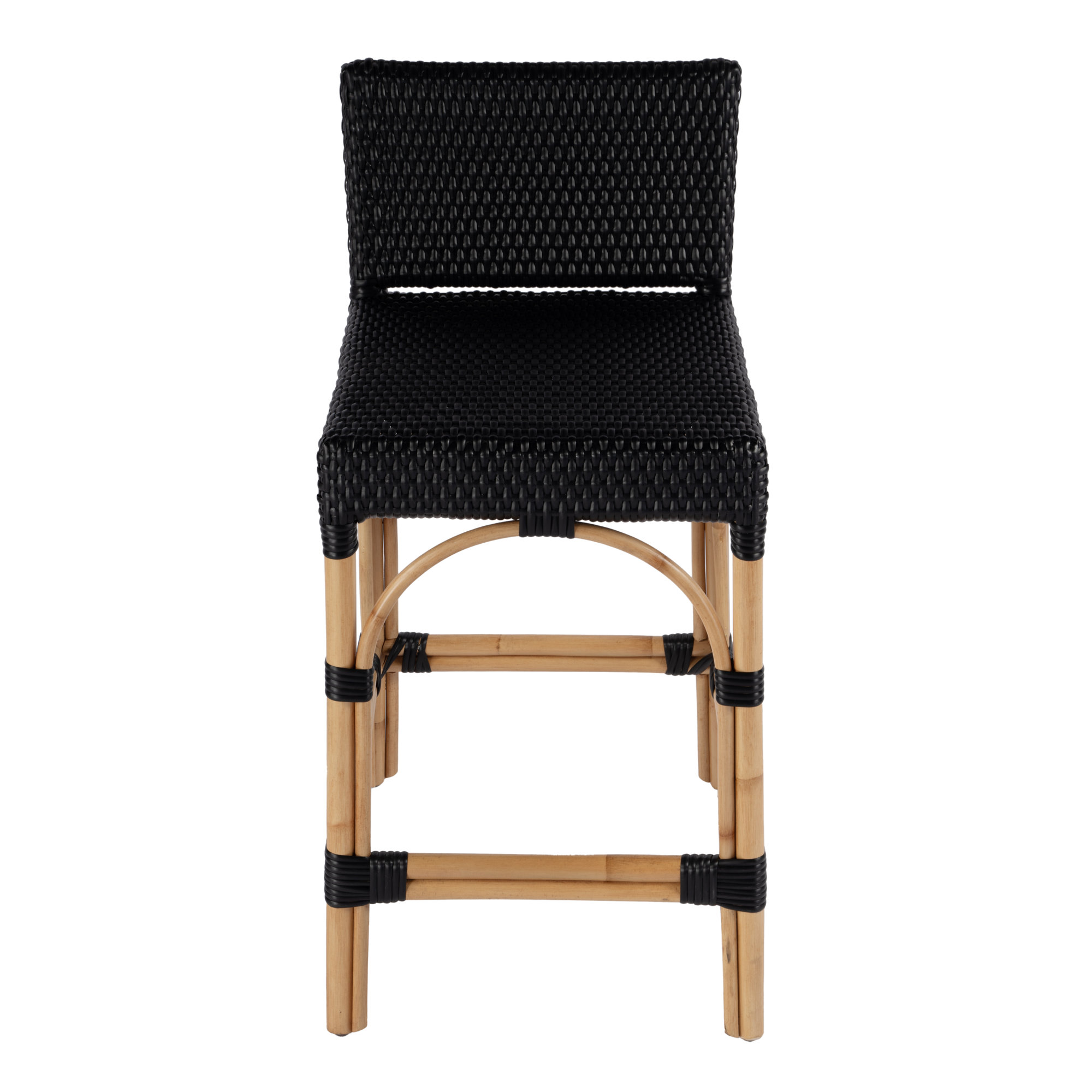 Estella Counter Stool, Black, Counter Stool 24" Seat Height