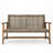 Hampton Wood With Wicker Loveseat