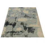 Distressed Homage Hand Knotted Wool Abstract Area Rug