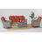Harper 6 - Person Outdoor Seating Group with Cushions and Solar Powered Coffee Table-482057005