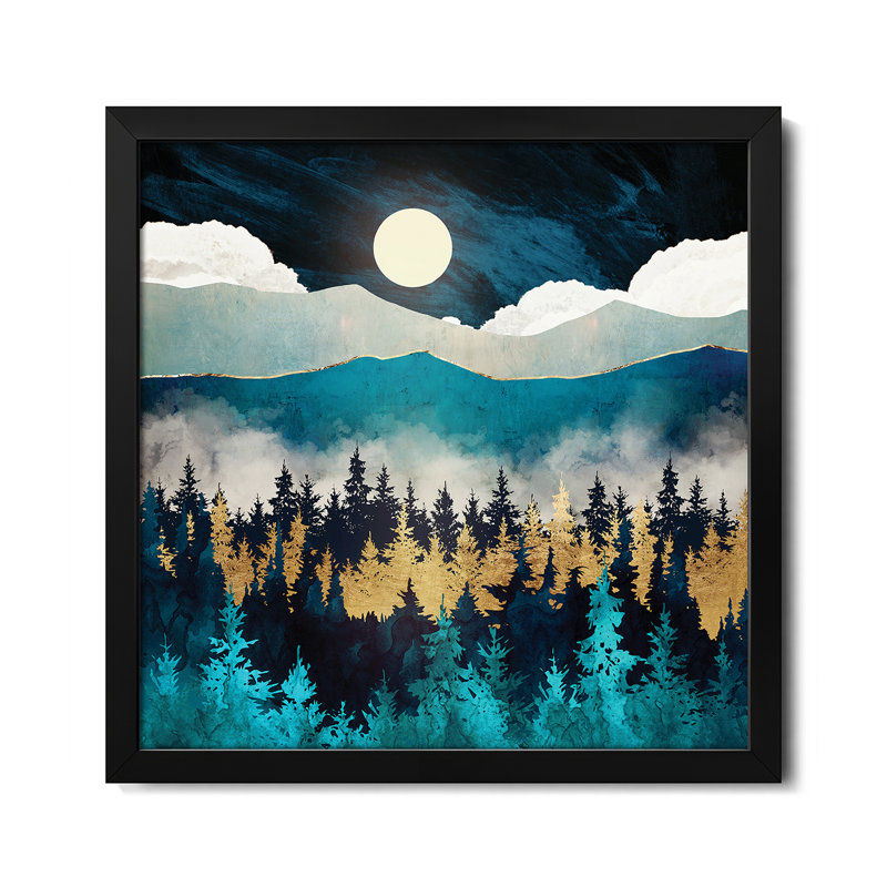 «Evening Mist», affiche encadrée de qualité supérieure par Space Space Designs, H 16 po x l 16 po