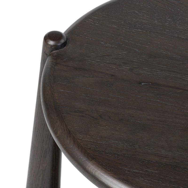 Salvador End Table, Smoked Black Oak/Black Rush
