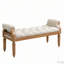 Banc capitonné de style milieu du siècle avec accoudoirs arrondis et pieds en bois massif-1888831602-1888831604
